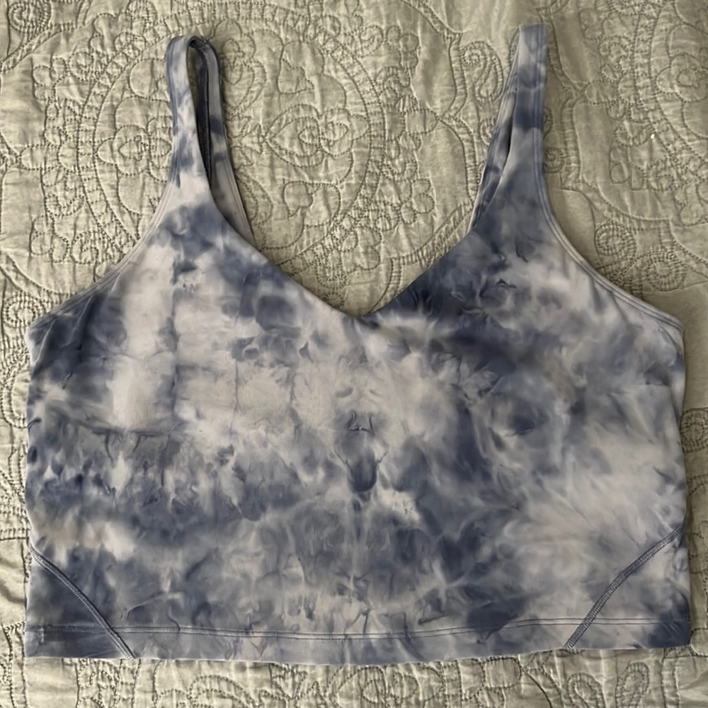 Light Blue and White Wash Lululemon Align Tank Size: 12